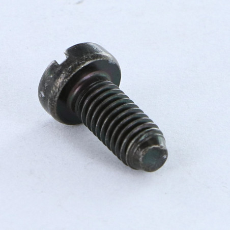 1 x Metallschrauben Breiter zylindrischer Halbrundkopf Gespalten M5x12 BP Stahl schwarz verzinkt