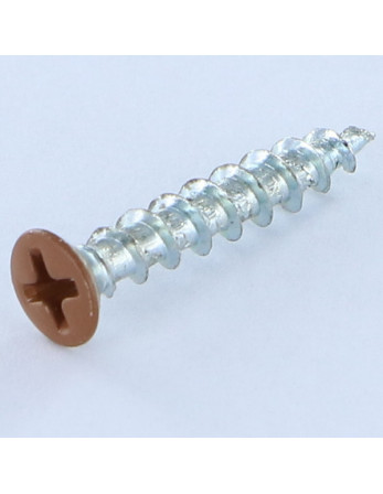 1 x Spanplattenschraube Flacher Senkkopf...