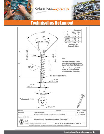 1 x Spanplattenschrauben Premium...