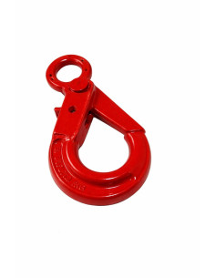 Augenhaken mit Verriegelung Grad 80 8 mm roter Stahl
