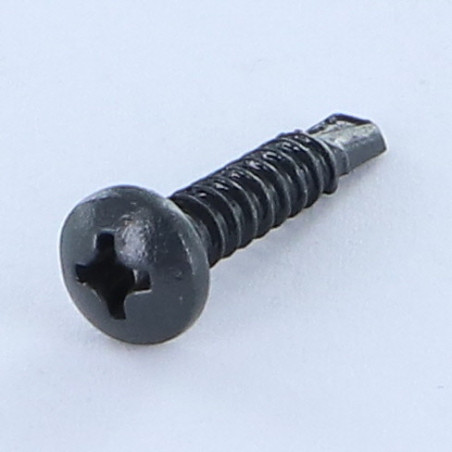 1 x Selbstbohrende Schrauben Zylindrischer Halbrundkopf Phillips 3,9 x 19 Blechgewinde Verzinkt LAQ RAL7016 anthrazitgrau