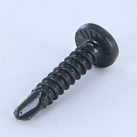 1 x Selbstbohrende Schrauben Zylindrischer Halbrundkopf Phillips 3,9 x 19 Blechgewinde Verzinkt LAQ RAL7016 anthrazitgrau