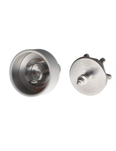 Haken dekorativ Aluminium Weiß mit Befestigung für... 2