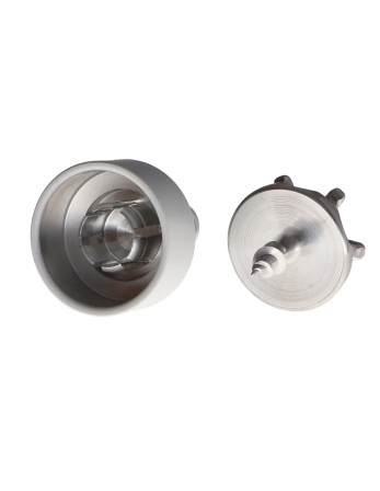 1 x Haken dekorativ Aluminium Weiß mit...