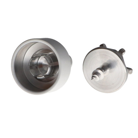 1 x Haken dekorativ Aluminium Weiß mit Befestigung für Gipskarton L'ATTACHANTE
