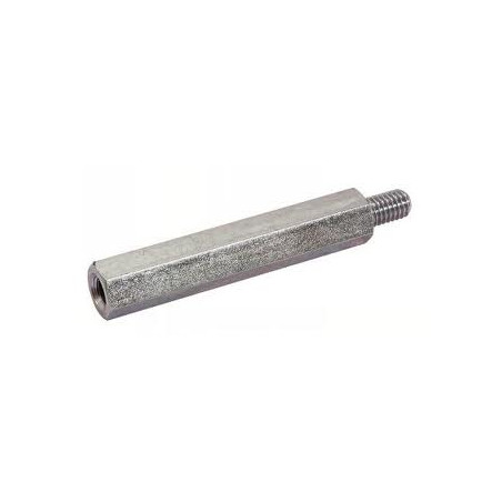 1 x Kupplungsmutter Sechskant Männlich weiblich M3/8 5x12 Mit Gewinde 8 Verzinkt