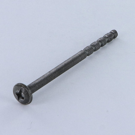 1 x Schraube Flachrundkopfschraube POZI und gespalten M4X65 Mit Gewinde 25 Secable Rohstahl