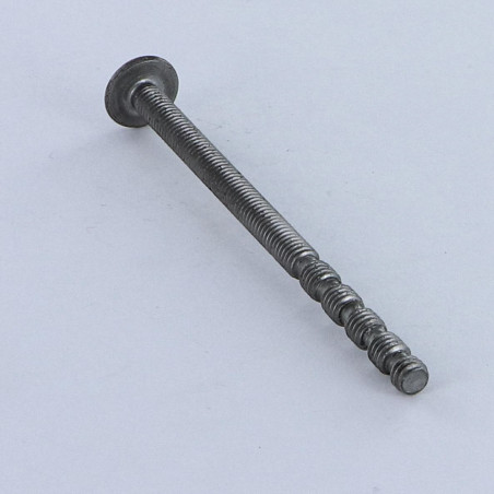 1 x Schraube Flachrundkopfschraube POZI und gespalten M4X65 Mit Gewinde 25 Secable Rohstahl