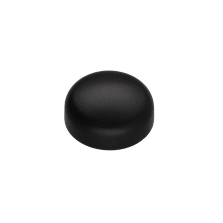 1 x Abdekkappe Zylindrischer Halbrundkopf Gewindefurchende Schraube DE4.8 Polyethylen RAL9005 tiefschwarz