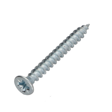 1 x Spanplattenschrauben Premium Senkkopfschraube Pozi N°2 4X45 Verzinkt