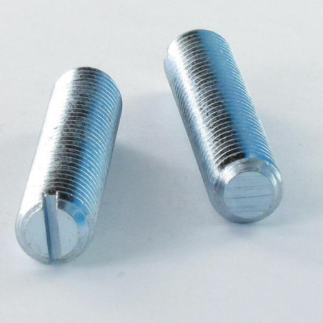 1 x Metallschrauben Stellschraube Gespalten M8X50 Flache Spitze Verzinkt