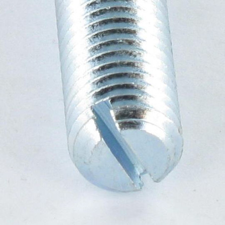 1 x Metallschrauben Stellschraube Gespalten M8X50 Flache Spitze Verzinkt