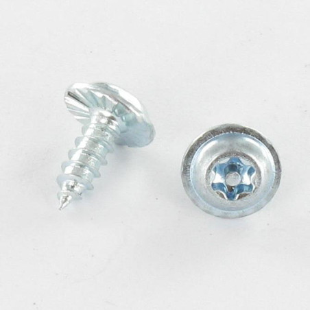 1 x Blechschraube Flachrundkopfschraube Gezahnt T20+TETON 3,5 x 9,5 Verzinkt