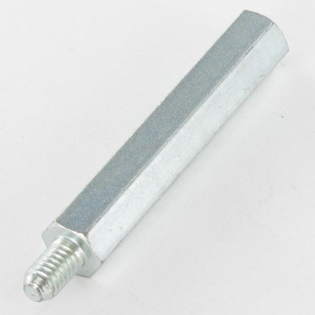 1 x Kupplungsmutter Sechskant Männlich weiblich M3/8 5x20 Mit Gewinde 8 Verzinkt