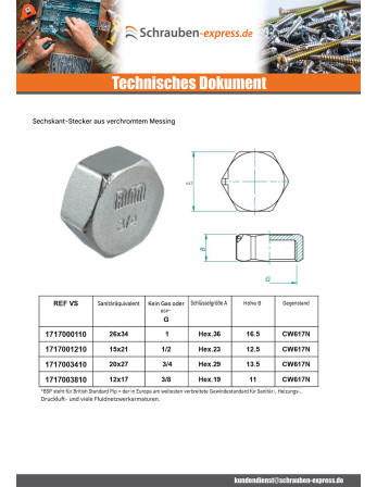 1 x Buchse Abbildung 300 15x21 (1/2")...