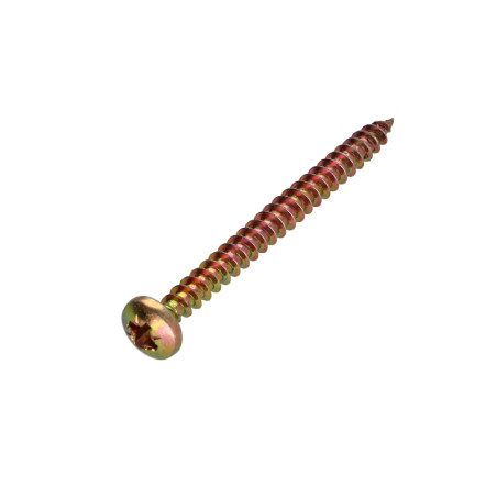 1 x Spanplattenschrauben Rundkopf Pozi N°2 5X60 Dichromat