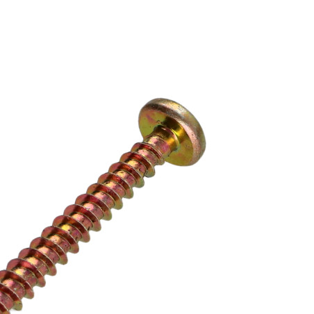 1 x Spanplattenschrauben Rundkopf Pozi N°2 5X60 Dichromat