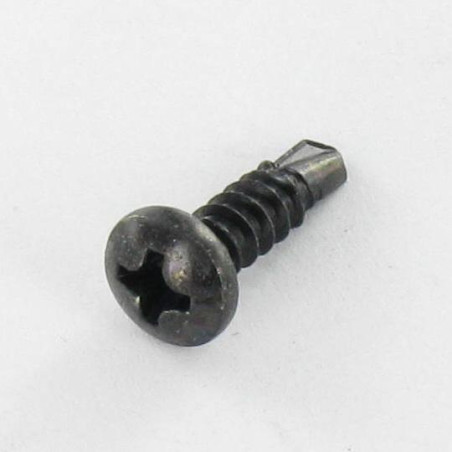 1 x Selbstbohrende Schrauben Zylindrischer Halbrundkopf Phillips 3,5 x 13 Blechgewinde Stahl schwarz verzinkt