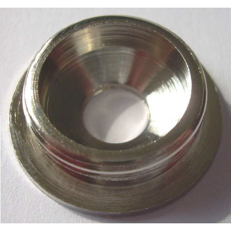 1 x Befestigung Spiegel Nickel Messing Und Flansch 22x22