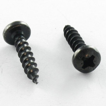 1 x Spanplattenschrauben Rundkopf Pozi 3,5 x 15 Stahl schwarz verzinkt