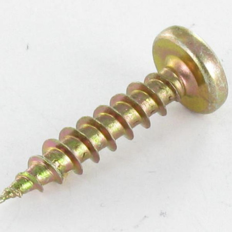 1 x Spanplattenschrauben Rundkopf Pozi N°2 4X45 Dichromat