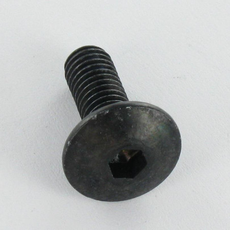 1 x Schraube Flachrundkopfschraube Schraubenschlüssel 4 M6x25 Gezahnt UNTEN Kopf Klasse 8.8 Stahl schwarz verzinkt