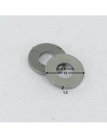 1 x Scheiben/Unterlegscheibe Flach M6x12x1,2 Z...