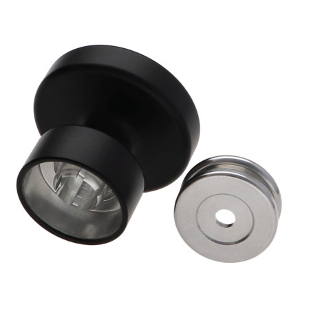1 x Kleiderhaken dekorativ Aluminium Schwarz mit Befestigung multimaterial L'ATTACHANTE