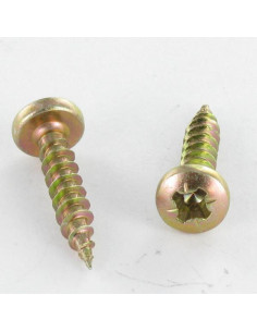 Spanplattenschrauben Rundkopf Pozi N°2 4,5X35 Dichromat