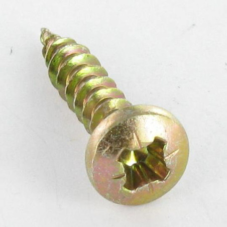 1 x Spanplattenschrauben Rundkopf Pozi N°2 4,5X35 Dichromat
