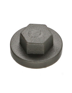 Kappe Sechskantkopf Polyethylen RAL7022 umbragrau für...