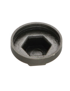 Kappe Sechskantkopf Polyethylen RAL7022 umbragrau für... 2