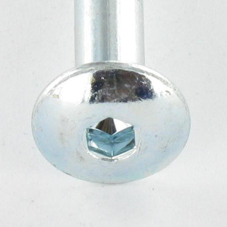 1 x Schraube Flachrundkopfschraube Schraubenschlüssel 4 M7X65 Mit Gewinde 12 gewinde 100 Verzinkt