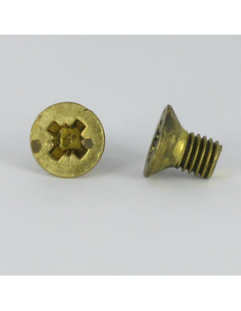 1 x Metallschrauben Messing Senkkopfschraube...