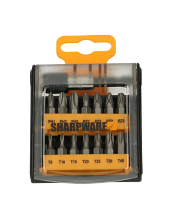 1 x Set mit 14 Biteinsatz Phillips Pozi TX + 1...