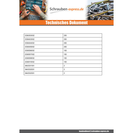 1 x TEKOR PACK PRO 1200 Schraube Senkkopfschraube Gezahnt TORX Verzinkt