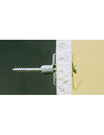 1 x Dübel Nylon 8x40 Mit Holzschraube...