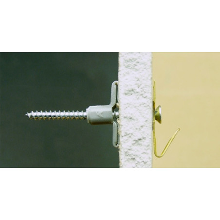 1 x Dübel Nylon 8x40 Mit Holzschraube Senkkopfschraube 4x45