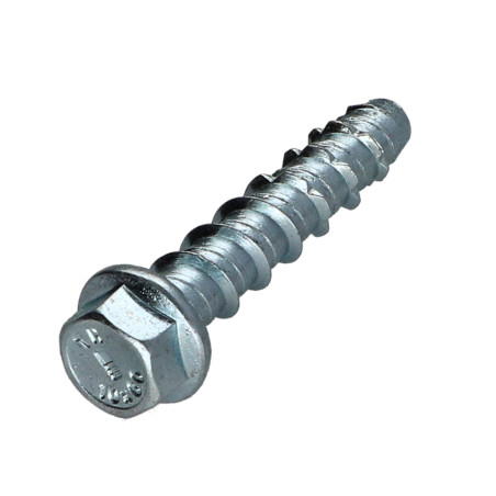 1 x Betonschraube Sechskantkopf Kreuzschlitz mit Flansch T24 18x100 Verzinkt