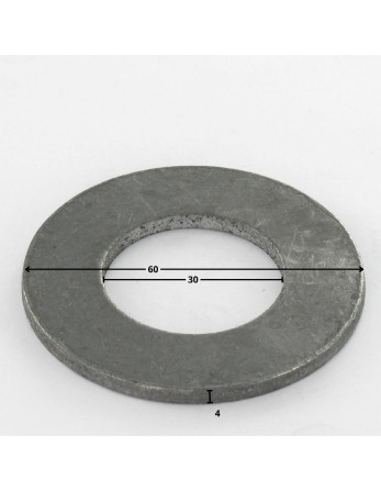 1 x Scheiben/Unterlegscheibe Flach M30x60x4 M...