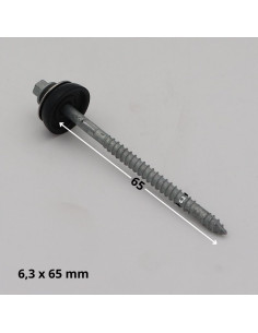 Selbstbohrende Schrauben Sechskantkopf 6,3 x 65 Scheibe... 2