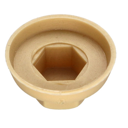 1 x Kappe Sechskantkopf Polyethylen RAL1001 beige für Bohrschrauben oder Blechschrauben Ø 6.3