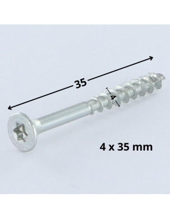 1 x Schraube Spax Senkkopfschraube T20 4X35 Mit...