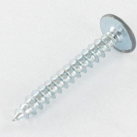 1 x Spanplattenschrauben Flachrundkopfschraube Pozi N°2 4,5 x 35 Gesamtgewinde Verzinkt RAL7012 basaltgrau