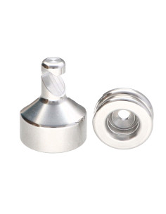 Haken dekorativ Aluminium mit Befestigung multimaterial...
