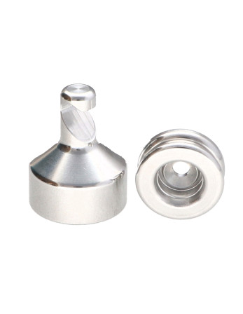 1 x Haken dekorativ Aluminium mit Befestigung...
