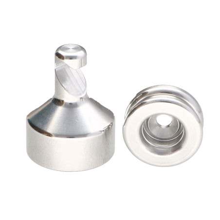 1 x Haken dekorativ Aluminium mit Befestigung multimaterial L'ATTACHANTE