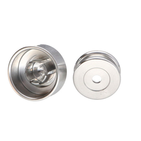 1 x Haken dekorativ Aluminium mit Befestigung multimaterial L'ATTACHANTE