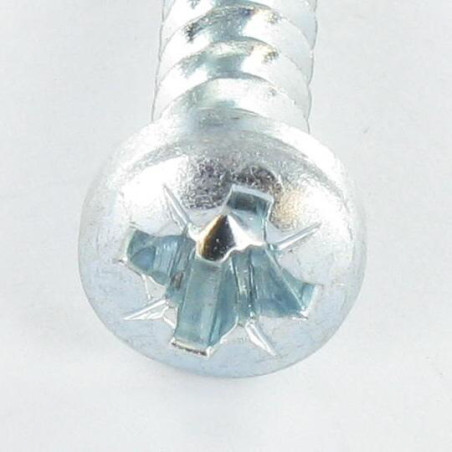1 x Schraube PVC Zylindrischer Flachkopf Pozi 6X29 Gewinde 40 RUSPER GRAU