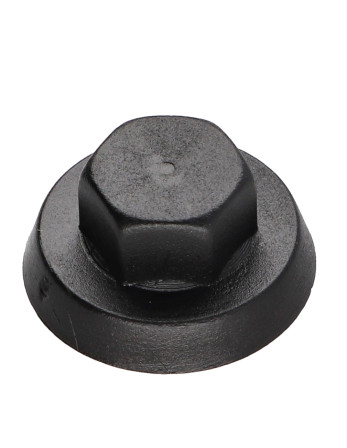 1 x Kappe Sechskantkopf Polyethylen RAL9005...